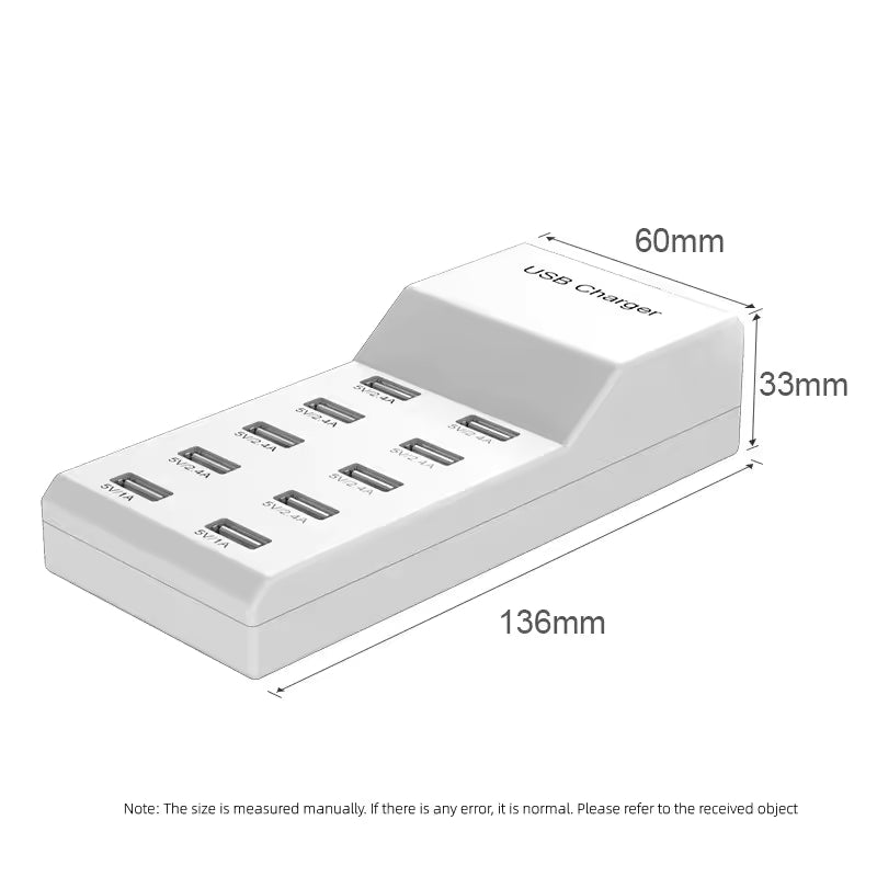 4/10-Ports USB Charging Station50W