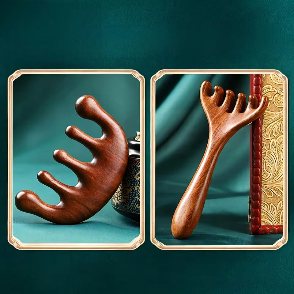 Natural Sandalwood Scalp Massage Comb