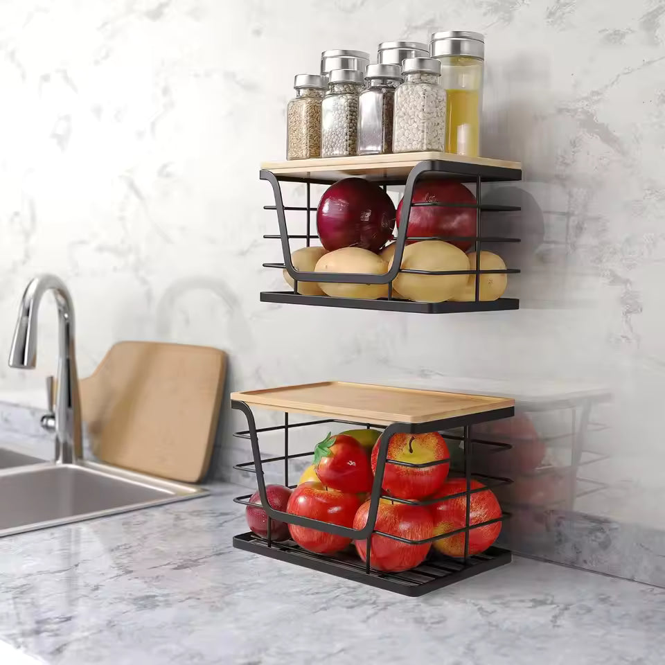 Multi-Purpose Fruit & Spice Organizer Rack