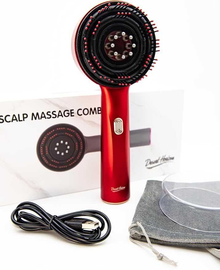2-in-1 Scalp Massage Brush with Oil Applicator