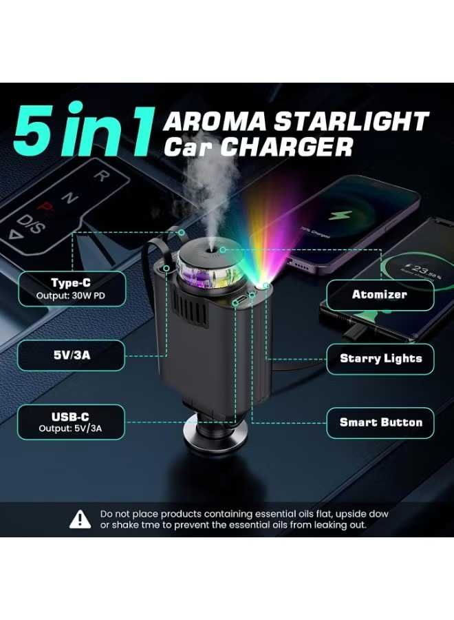 5-in-1 StarLight Car Charger